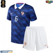 Otroški Nogometni dresi Francija Eduardo Camavinga #6 Domači SP 2026 Kratek Rokav (+ Kratke hlače)
